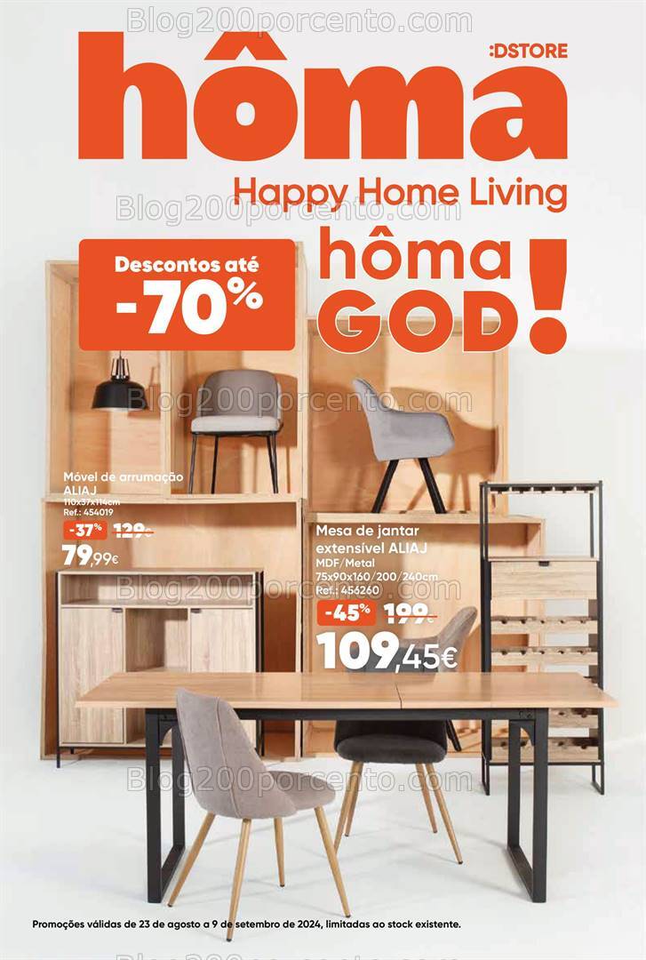 Antevisão Folheto HÔMA God Promoções 23 agosto a 9 setembro