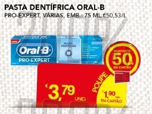 Acumulação 50% + Vale | CONTINENTE | Oral B