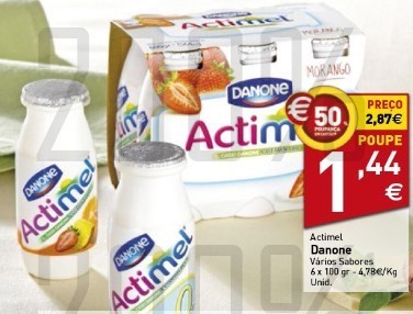 Acumulação 50% + vale | INTERMARCHÉ | Danone, de 25 a 31 março