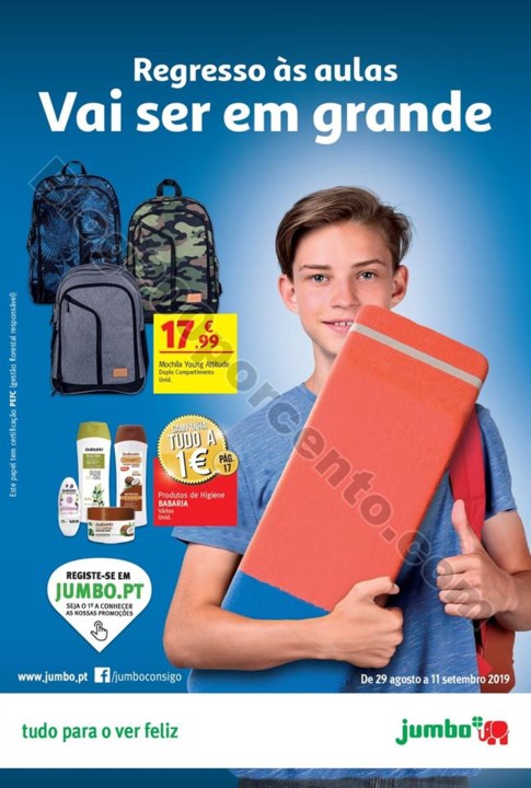 Antevisão Folheto JUMBO Regresso às aulas + Prom