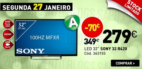 Promoção | CONFORAMA | Apenas hoje 27 janeiro