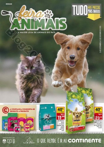 Antevisão Folheto CONTINENTE Feira animal promoç