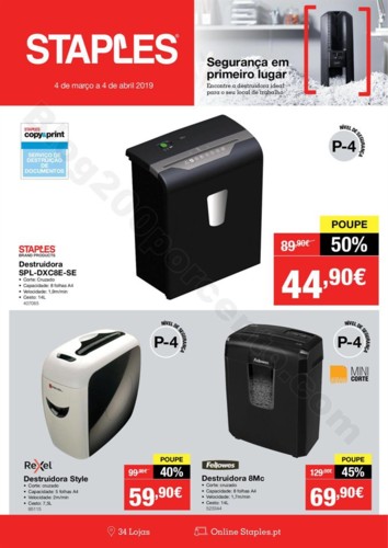 Antevisão Folheto STAPLES Extra Promoções de 4 