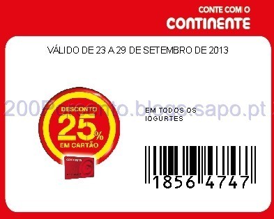 25% em todos os Iogurtes