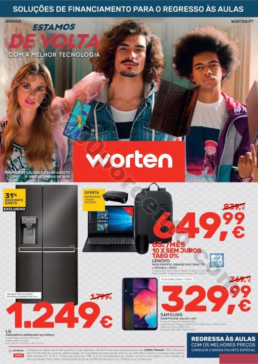 Antevisão Folheto WORTEN Promoções de 29 agosto