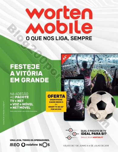 Antevisão Folheto WORTEN Mobile Promoções de 7 