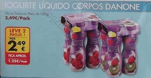 Acumulação L2P1 + Vales | PINGO DOCE | de 22 a 28 abril - Corpos Danone
