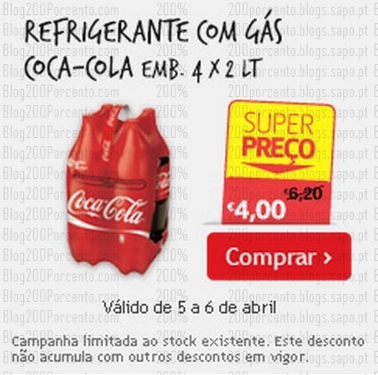 Super Preço | CONTINENTE | Coca-Cola dia 5 e 6 abril