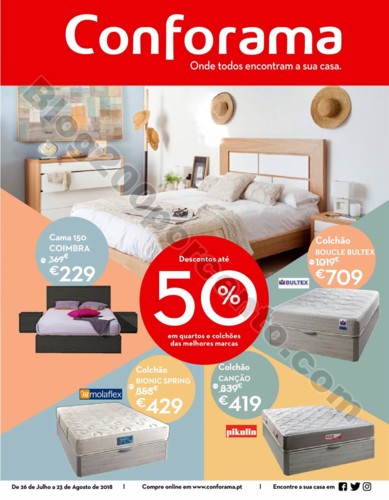 Antevisão Folheto CONFORAMA Promoções de 26 jul