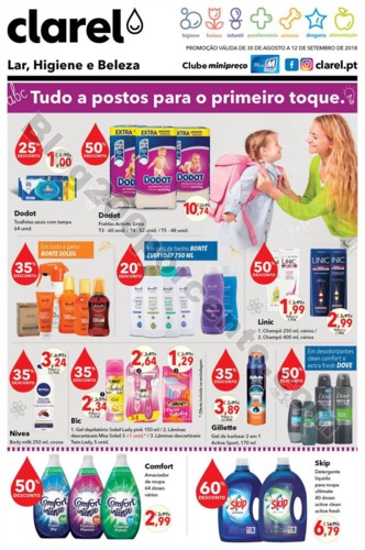 Antevisão Folheto CLAREL Promoções de 30 agosto