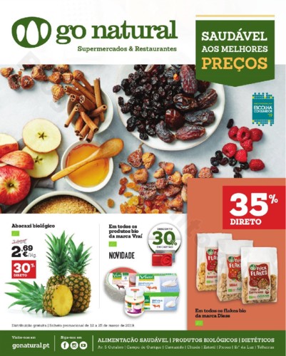 Antevisão Folheto GO NATURAL Promoções de 12 a 