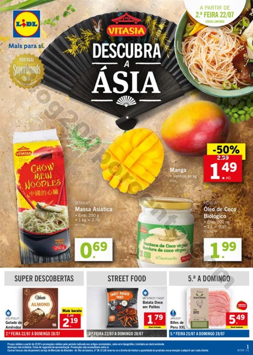 folheto LIDL alimentar Promoções a partir de 22 
