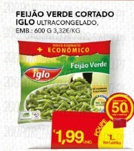 75% de desconto | CONTINENTE | Vegetais Iglo, de 22 a 31 Outubro