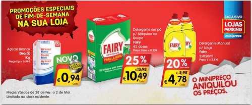 Promoções | MINI PREÇO | Parking Fim-de-Semana