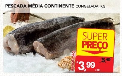 Acumulação SP + 25% | CONTINENTE | a 24 fevereiro - Pescada