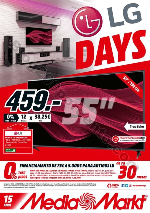 Antevisão Folheto MEDIA MARKT Especial LG promoç