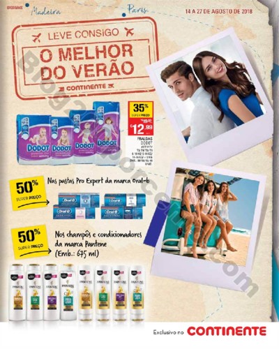 Antevisão Folheto CONTINENTE Beleza Verão Promo
