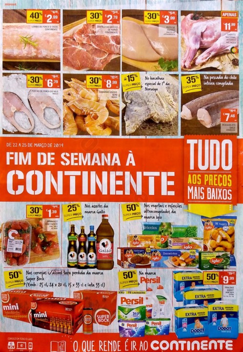 antevisao folheto continente fim de semana 22 a 25