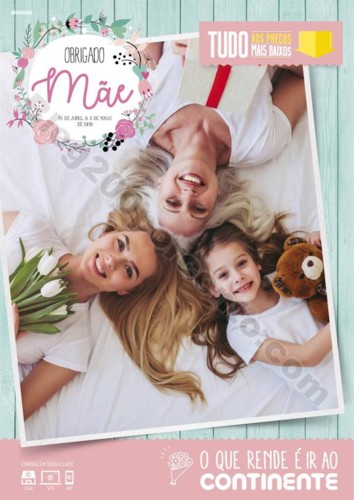 Antevisão Folheto CONTINENTE Especial dia da mãe