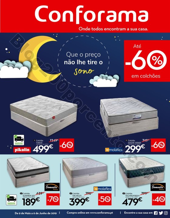 Antevisão Folheto CONFORAMA Promoções de 9 maio