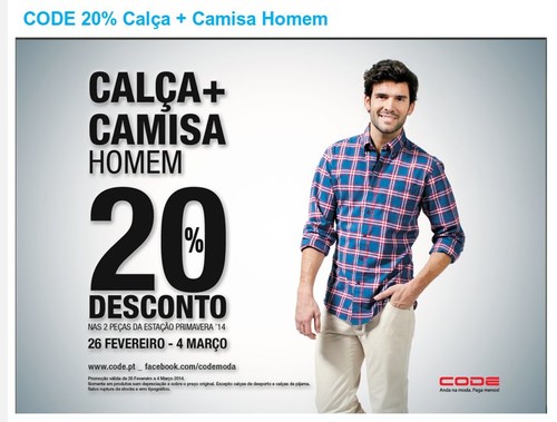 20% de desconto | CODE - PINGO DOCE | até 4 março