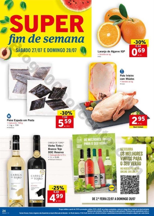folheto LIDL alimentar Promoções a partir de 22 