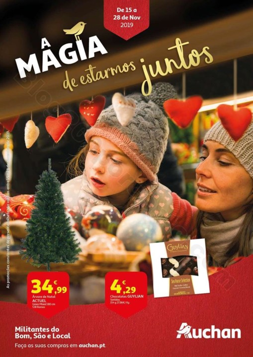 Antevisão Folheto AUCHAN Natal Promoções de 15 