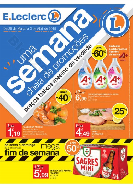 Antevisão Folheto E-LECLERC Promoções de 28 mar