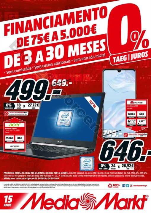 Antevisão Folheto MEDIA MARKT Promoções de 29 a