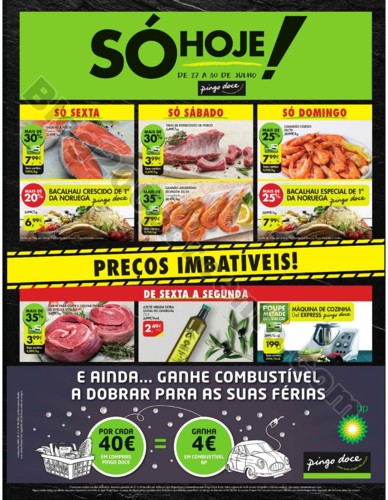 Antevisão Folheto PINGO DOCE Só hoje fim de sema