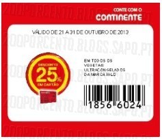 75% de desconto | CONTINENTE | Vegetais Iglo, de 22 a 31 Outubro