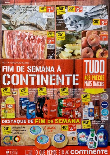 Antevisao folheto continente fim de semana 13 a 16