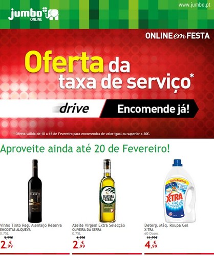 Ofertas | JUMBO | Taxa de serviço 