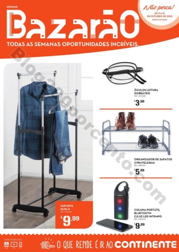 Antevisão Folheto CONTINENTE bazarão promoções