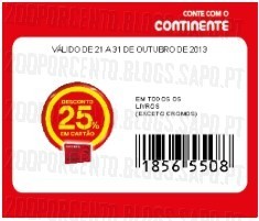 Livros com 75% desconto | CONTINENTE |, até 31 Outubro