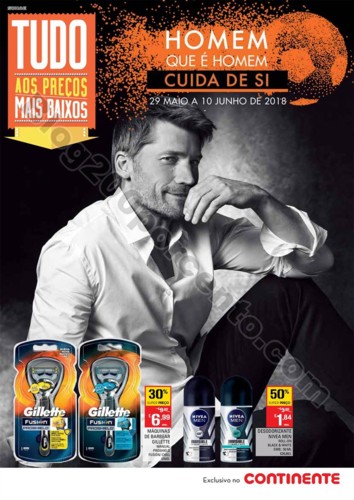 Antevisão Folheto CONTINENTE Homem promoções de