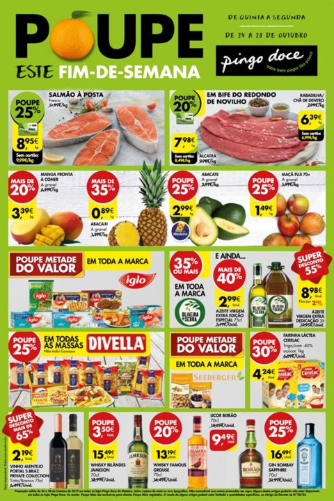 fim de semana pingo doce madeira 24 a 28 outubro p