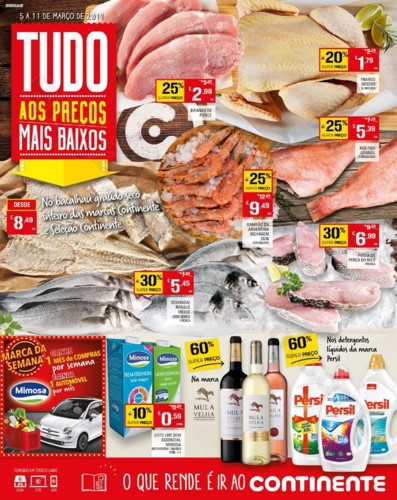 Antevisão Folheto CONTINENTE Promoções de 5 a 1