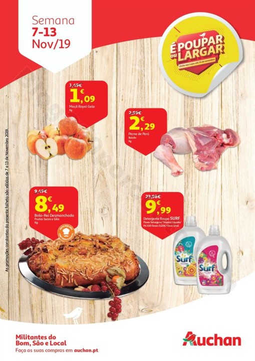 Antevisão Folheto AUCHAN Promoções de 7 a 13 no