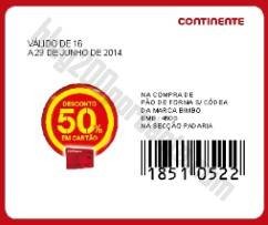 Acumulação CONTINENTE de 17 a 23 junho - Bimbo