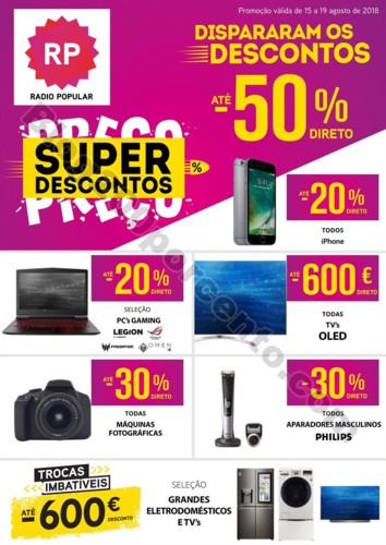 Extra RADIO POPULAR promoções de 15 a 19 agosto 
