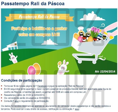 Passatempo | LIDL | de 31 março a 22 abril