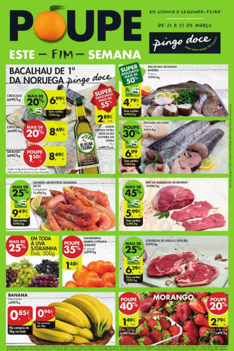 Antevisão Folheto PINGO DOCE Fim de semana promo