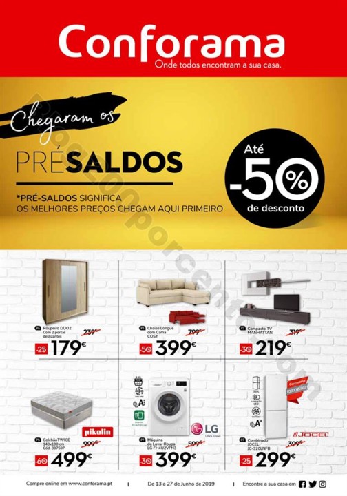Antevisão Folheto CONFORAMA Promoções de 13 a 2