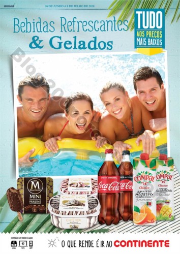 Antevisão Folheto CONTINENTE Bebidas e Gelados 26