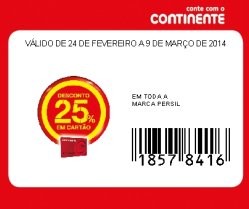 Acumulação SP + 25% | CONTINENTE | de 25 fevereiro a 3 março