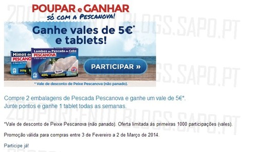 Vale de desconto 5€ | PESCANOVA | 