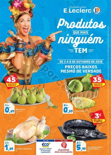 Antevisão Folheto E-LECLERC Promoções de 2 a 8 