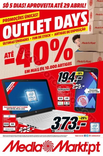 Antevisão Folheto MEDIA MARKT Outlet promoções 