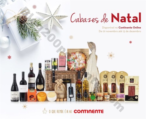 Antevisão Folheto CONTINENTE Cabazes de Natal 201